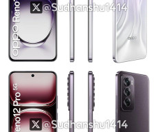 OPPO Reno12 5G and Reno12 Pro 5G (Global) press renders and specs leaked