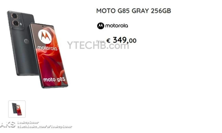 Motorola Moto G85 price (EU) leaked