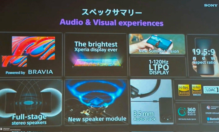 Sony Xperia 1 VI presentation slides surfaces hours ahead launch