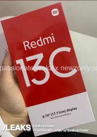 Redmi 13C leaks in live images along with retail box - Gizmochina