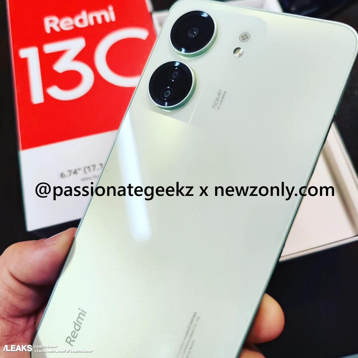 Redmi 13C leaks in live images along with retail box - Gizmochina